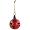 7" Red Metal Jingle Bell Hanging Christmas Decoration